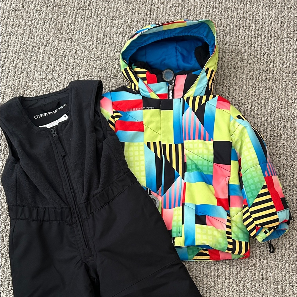 Obermeyer Snow Ski Jacket and Bib, Size 2